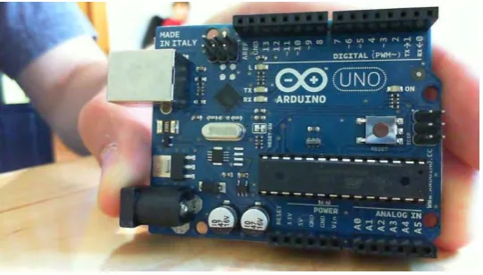 Figure 2.2.1: Top view of Arduino Uno board 