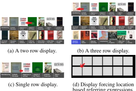 Figure 1: Sketches of different HITApp Screens.The red arrows point to the media we want the an-notators to refer.