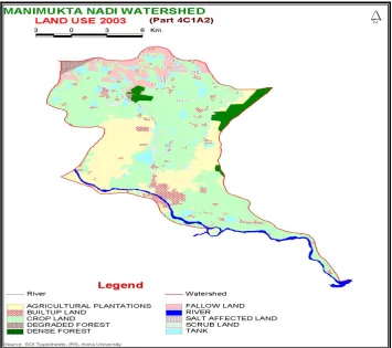 Figure 2.  Land use and Land cover map (2003)  