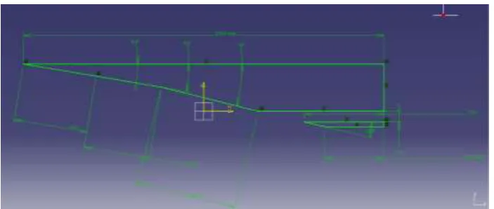 Figure 2: Inlet model for mach 5 with 4 ramps (MODEL 2)  