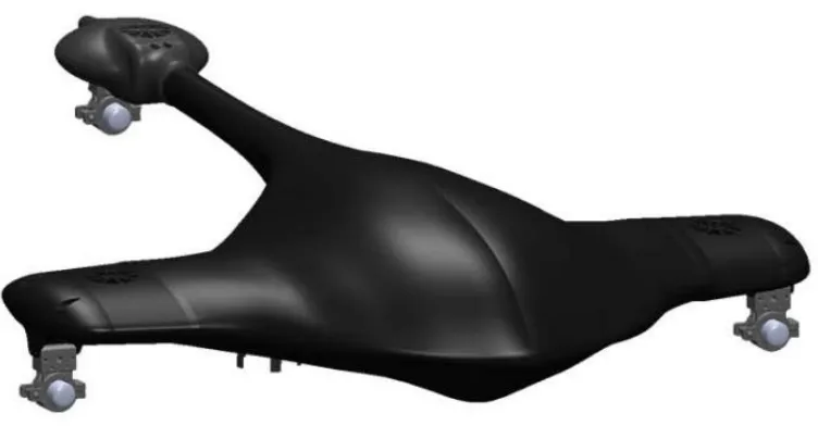 Figure 2.3: The Design of the Stingray AUV [14]