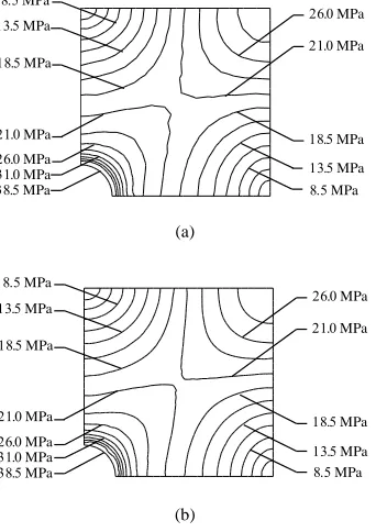 Fig. 9. Problem statement of a plate attached with roof-like section   subjected to the uniform vertical load