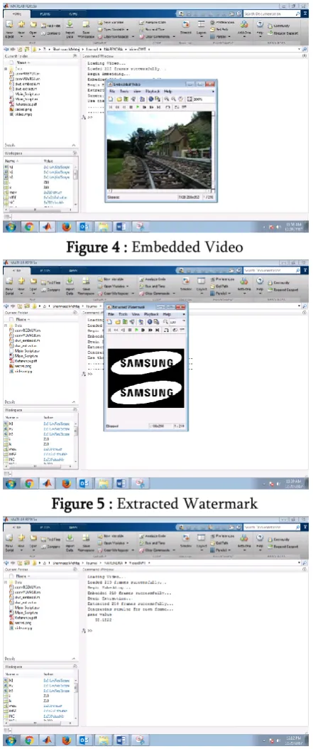 Figure 4 : Embedded Video 