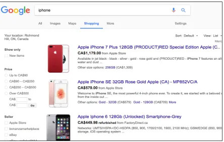 Figure 4: Example Googleshop application 