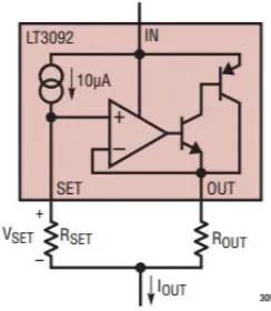 Figure 3.9: LT3092 Internal Circuit