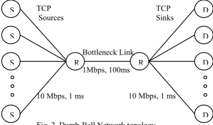 Fig. 2  Dumb-Bell Network topology 