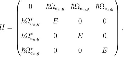 Figure 4.1. This results in an eﬀective four-level system which can display quantum