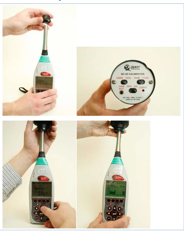 Figure 14. Sound Level Meter Calibration 