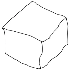 Figure 2.5: Line drawings of impossible object  Huffman (1971)