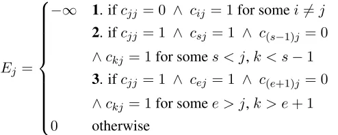Figure 3: Examples of valid conﬁguration of hiddenvariables {cij} for clustering and segmentation.