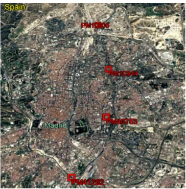 Figure 4.4: Selected locations for analytics