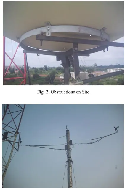Fig. 2. Obstructions on Site. 