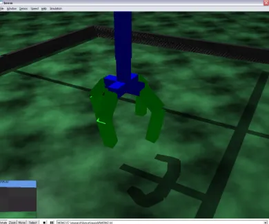Figure 5.1  Basic simulation with robotic hand  