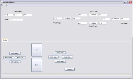 Figure 5.6 Software model of hand. 
