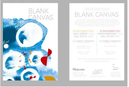 Fig. 1-3 Front and reverse sides of A5 flyer. Designed by Ross Clarke (2007) 