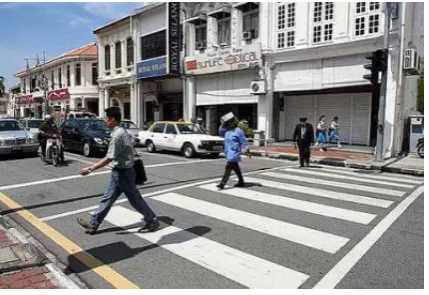 Figure 2.3: Pedestrian crossing in Malaysia 