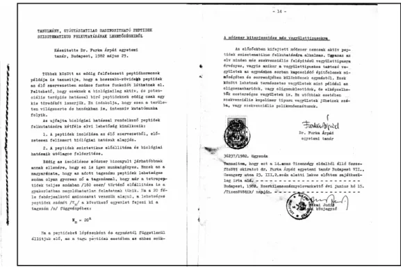 Figure 1.2. The photo of the first and last page of the 1982 document 