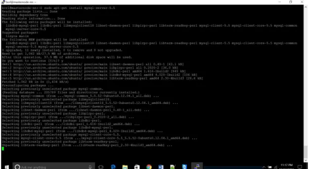 Figure 15. Installing MySQL 