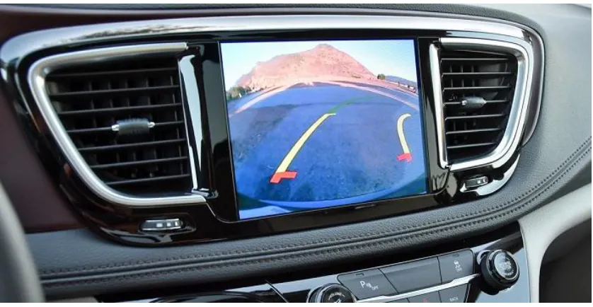 Figure 3: Modular bezel surrounding the display [5]. (Chrysler Pacifica)  