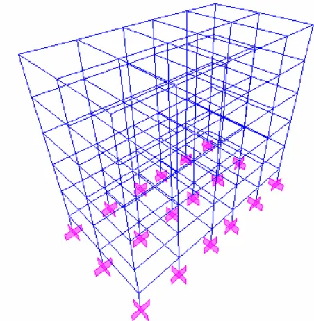 Figure 3 Loading diagram for showing codal coefficient earthquake forces 