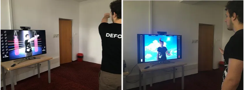 Figure 1. The example of choosing hands and the level of difficulty for cognition BALLS exercises in NEUROFORMA’s Virtual System [19]