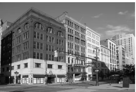Figure 2.3: Chrominance Components of an Image of Detroit (Cb-Left,Cr-Right)