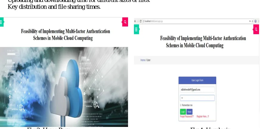 Fig 4: User login 