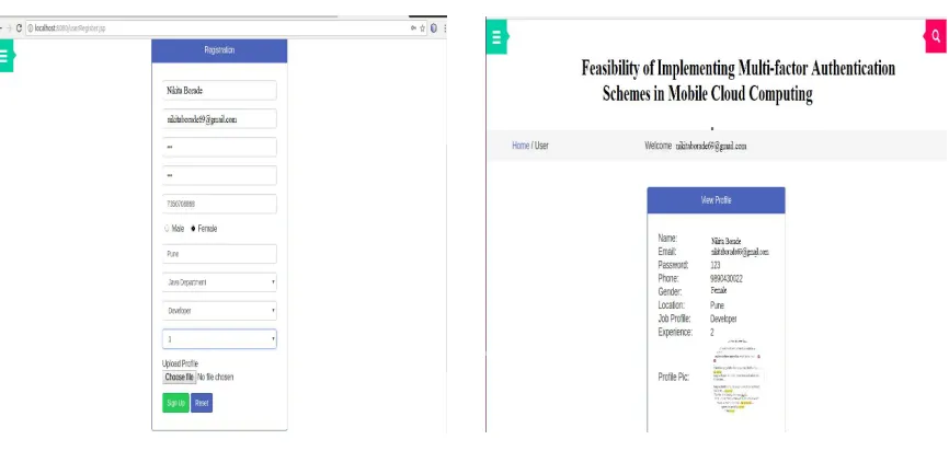 Fig 5: User Registration 