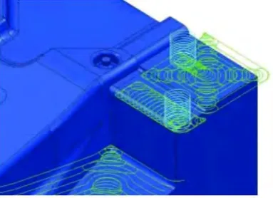 Figure 2.4: The conventional toolpaths for roughing out a pocket 