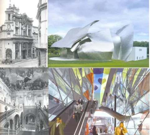 Fig. 17.  Parallelisms Between the Spatial conceptions in Baroque and  Fluid Architecture   