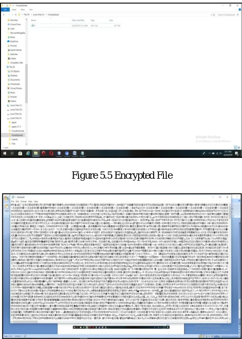 Figure 5.4 Show uploaded file in public cloud environment 
