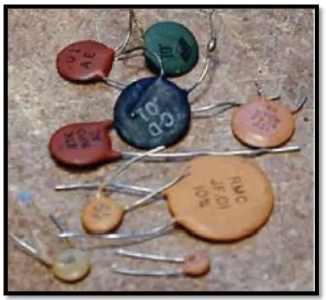 Figure 2.2.1 The example of early ceramic capacitor 