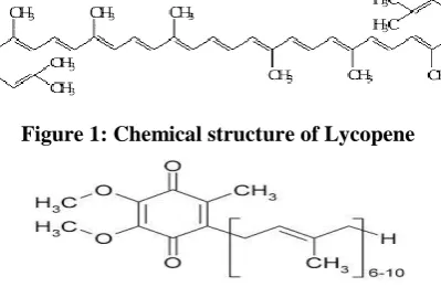 Figure 1: Chemical structure of Lycopene 