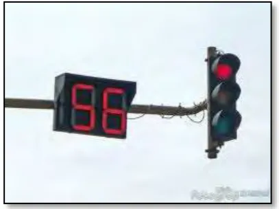 Figure 2.2: Traffic light with countdown timer 