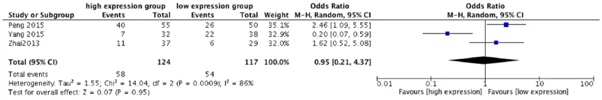 Figure 5. Begg’s and Egger’s bias analyses to determine publication bias for the effect of lincRNA-p21 on DFS