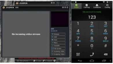 Fig. 3.Zoiper Softphone for PC and Android 