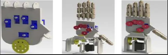 Figure 2.7: Design of bionic hand by Skyler A. Delly [7] 