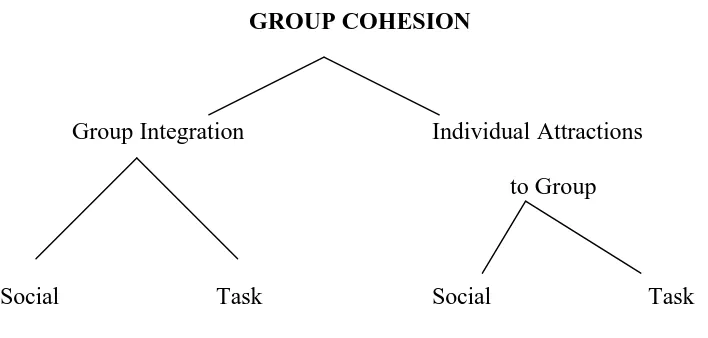 Figure 1  Conceptual Model of Cohesion(Carron, 1982)