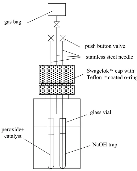 FIGURE 3.1 Experimental design for aerobic toluene bioavailability test.  