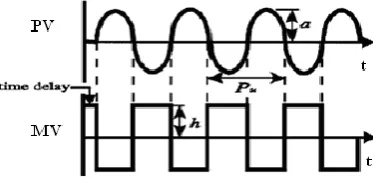 Fig. 5 Output response of relay feedback test. 