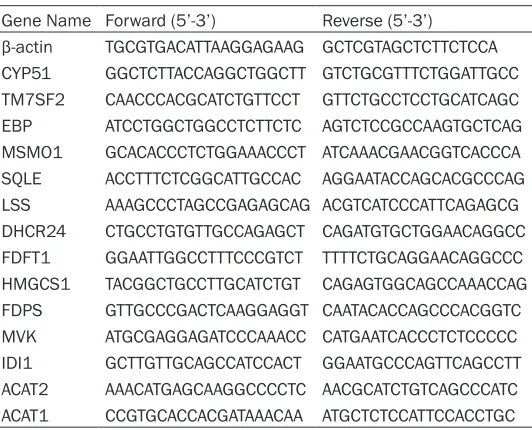 Table 1. Primer sequences