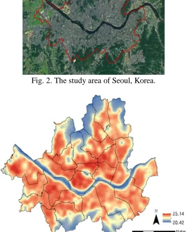 Fig. 2. The study area of Seoul, Korea.  