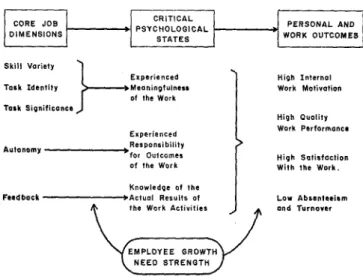 FIG.  1.  The job  characteristics  model  of work  motivation. 
