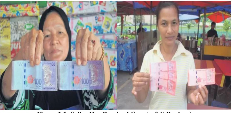 Figure 1.1: Seller Has Received Counterfeit Banknote 