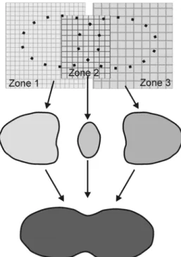 Figure 8. 2D rendering of a circle (initial pixel- pixel-set of 50 pixels per side, radius of 30 pixels)