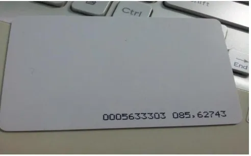 Figure 6: RFID card  