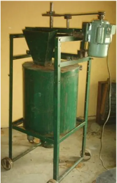 Fig. 3. Photographic View of a Locust Bean Depulpping Machine Ready for  Use 