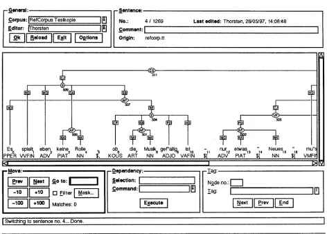 Figure 2: Screen dump of the annotation tool 