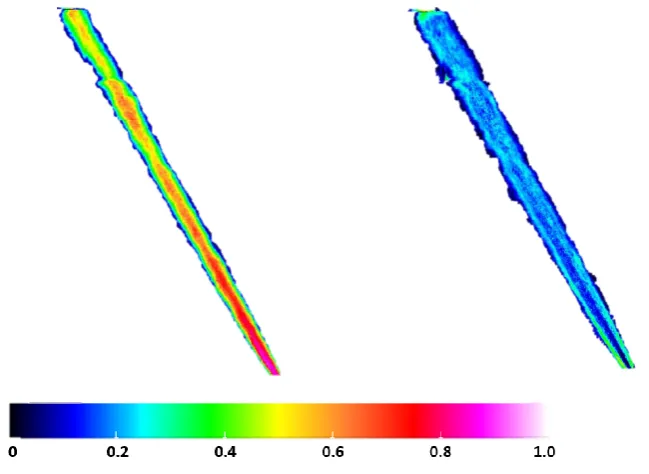 Figure 5.48: Relative SMD distribution produced by fuel 4 at 350bar (3.8ms after SoI)