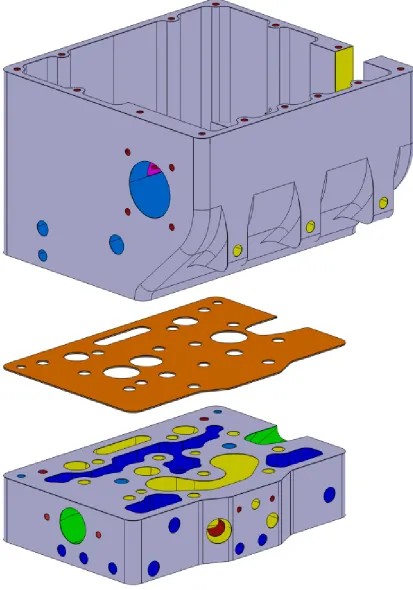 Figure 3.11: Two-piece cylinder head with copper gasket.